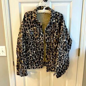 BiBi Brand Boutique Denim Printed Jacket